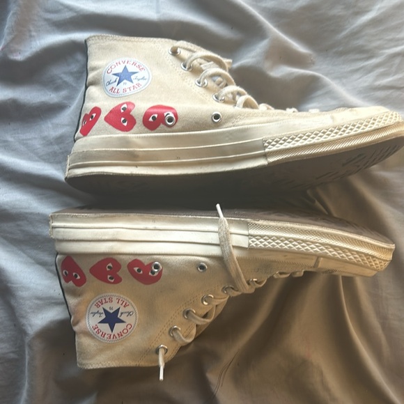 Selling comme des garçons converse, size 9, worn, still in good condition - Picture 2 of 7